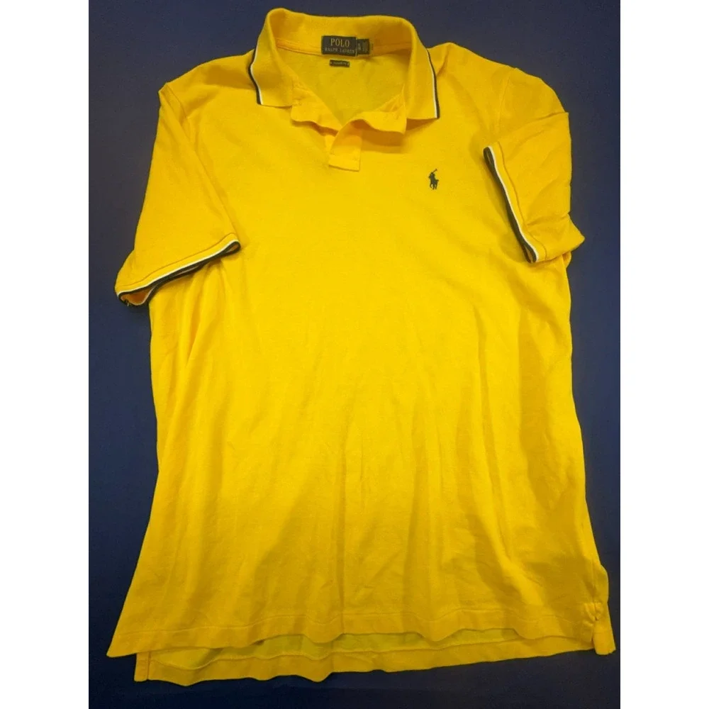 Polo Ralph Lauren Polo Shirt‎ Classic Shirt Small Pony Yellow Size XL